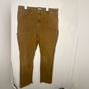 Good American  Tan Corduroy Pants